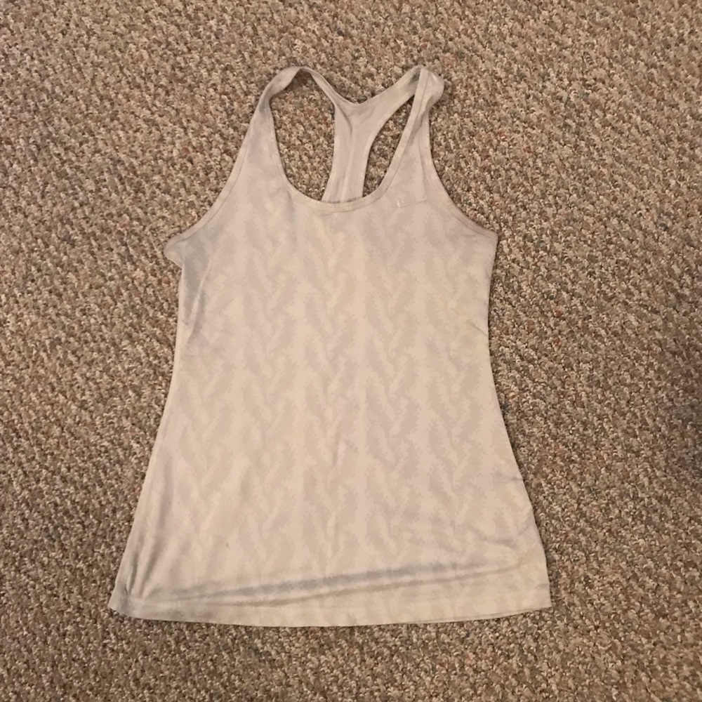 NIKE Racerback Patterned Workout Tank Top